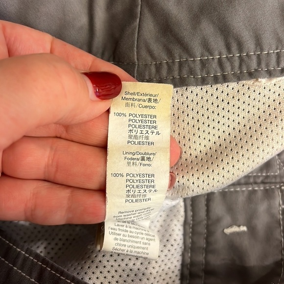 Gap men’s colorblock swim trunks, pockets, mesh lining, grey/orange, sz XL - Picture 14 of 14